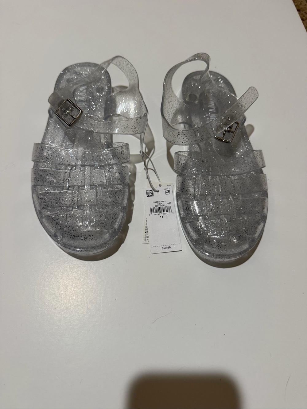 Old Navy Kids' Sparkle Jelly Sandals - Silver